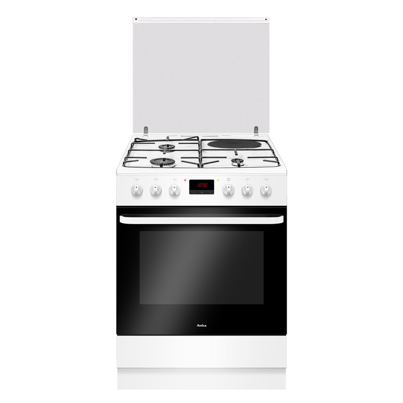 CUISINIERE MIXTE 60CM PYRO 77L BL 3+1 CUISINIERE MIXTE 60CM PYRO 77L BL 3+1